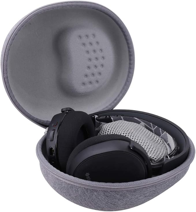 Aenllosi Hard Storage Case for SteelSeries Arctis 1 3 5 7 7X 7+ 7P+ 9 9X PRO PRO+ Prime/Arctis Nova PRO 1 1P 1X 3 7 7X 7P Gaming Headset(Grey)