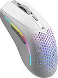 GLORIOUS Model O 2 Mini Wireless Gaming Mouse: Superlight 57g, up to 210hr Battery, Dual Wireless 2.4GHz and Bluetooth 5.2, 26K Optical Sensor, 80M Clicks, 6 Programmable Buttons, FPS Mouse, White