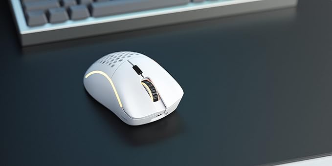 Glorious Model D Wireless Gaming Mouse - RGB 69g Lightweight Wireless Gaming Mouse (Matte White) (RENEWED)
