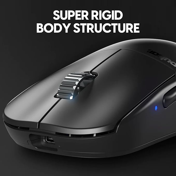 Pulsar Gaming Gears - X2H eS Wireless Gaming Mouse, Symmetrical, Optical Switch, OLED Display, Driverless, PAW3395 Sensor, 100H Battery, 4K dongle Included (Medium, Black) (Renewed)