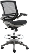 Harwick Evolve All Mesh Heavy Duty Drafting Chair, Gunmetal Finish