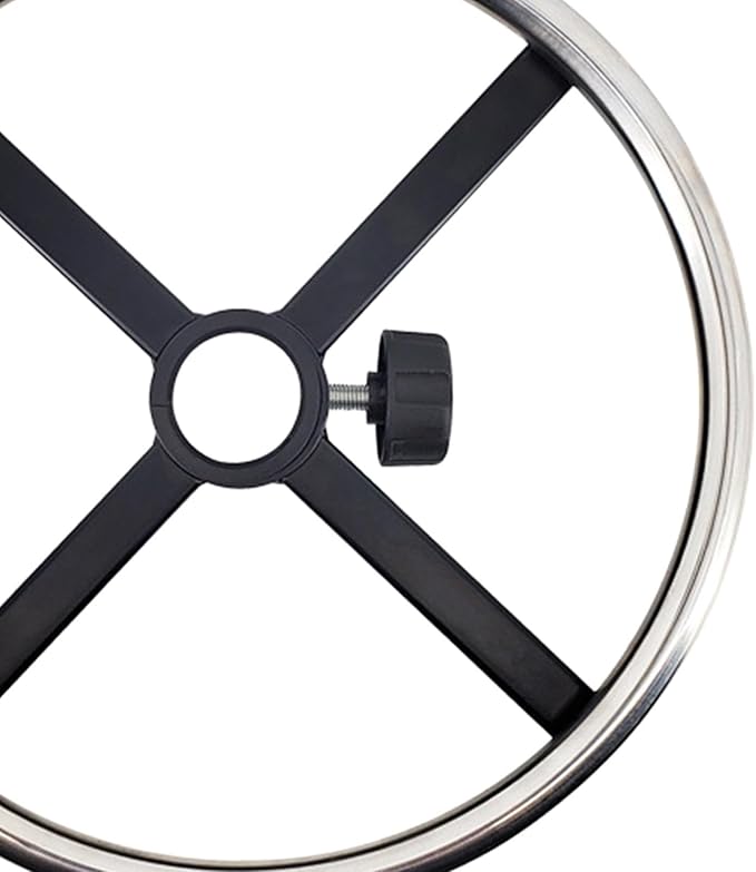 Swivel Office Chair Footrest Ring Replace Parts Circle Stainless Steel for Designer Chairs Convenient Assemble Heavy Duty, 35cm