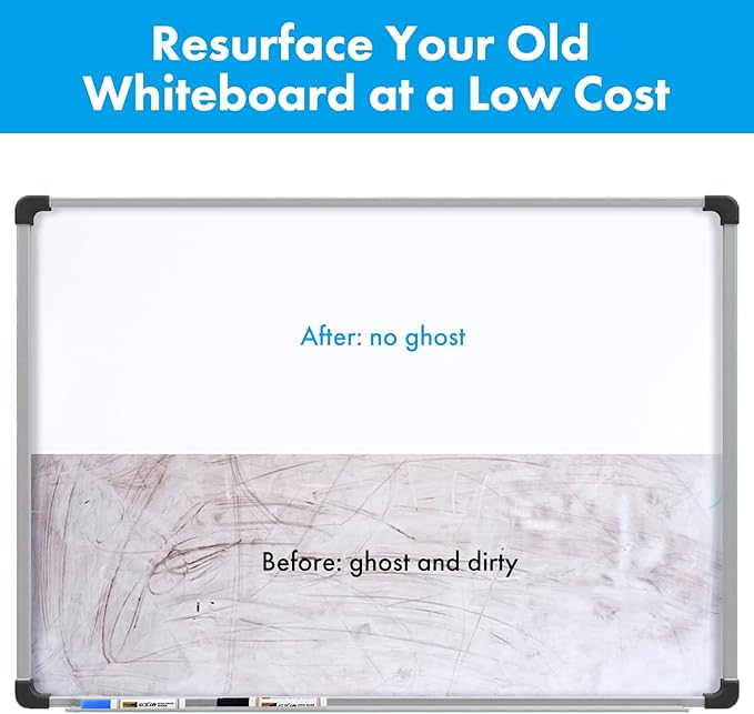 HAMIGAR Magnetic Whiteboard Contact Paper 18" x 24" Dry Erase White Board Sticker for Wall Stick on White Board Peel and Stick Wallpaper Adhesive Poster with Marker, Magnetic Eraser and Magnets