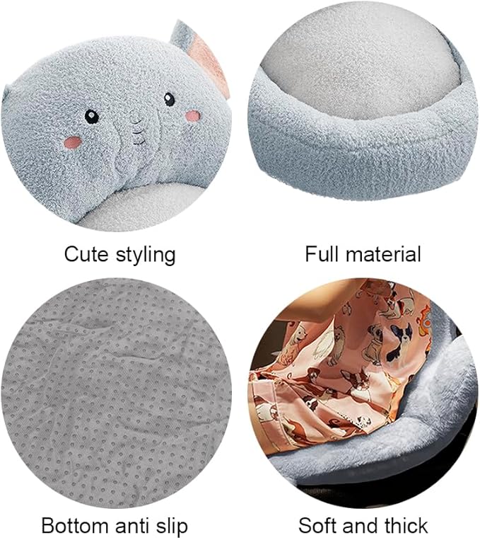 Cartoon Back Seat Nest Cushion - Indoor/Outdoor Office Chair Pad - Tufted Sitting Support - Relieves Garden Sofa Armchair Wheelchair Back Chair
