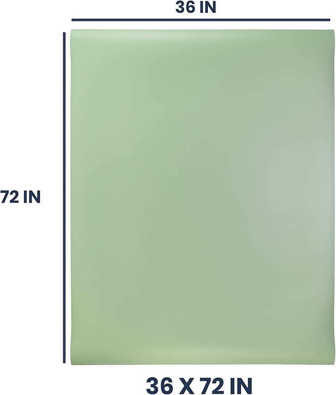 Pacific Arc Vinyl Board Cover. Self Healing and Stain Resistant Green/Ivory Sheet, 36 inches by 72 inches