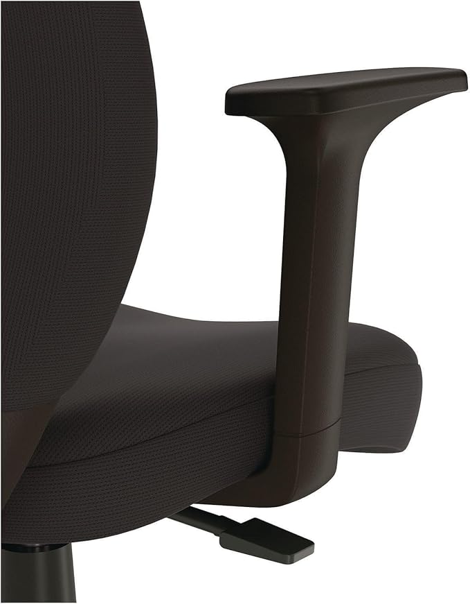 Alera Wessex Drafting Stool, Drafting Chair, Adjustable Seat Height, Foot Rest Ring, Removable Arms, Supports Up to 275 lb, Black