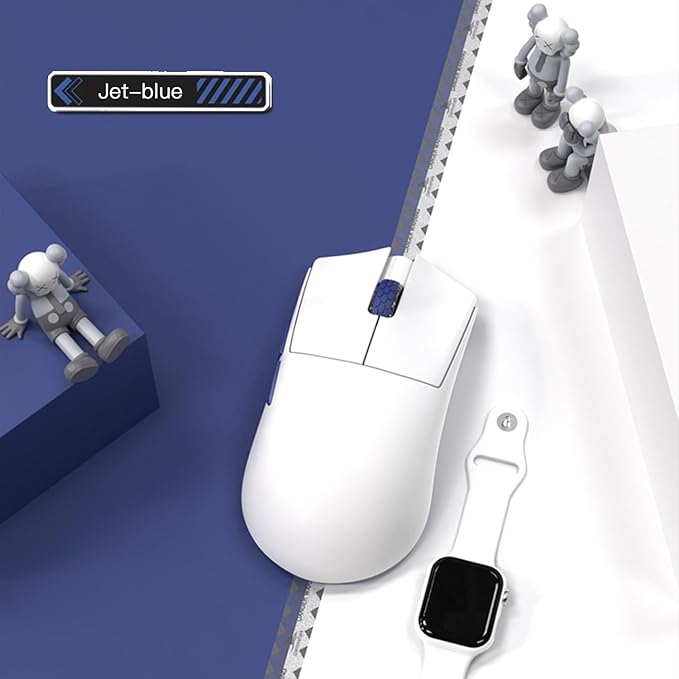 Darmoshark M3SMAX Wireless Gaming Mouse,Tri-Mode 2.4G/USB-C/Bluetooth Mouse Up to 30000DPI,PAW3950 Optical Sensor Lightweight 52g,5 programmable Button,Computer Mouse for Laptop,PC,Windows,Mac(White)
