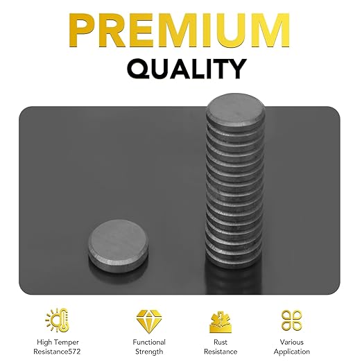 DIYMAG Strong Magnetic Adhesive Dots 400Pcs 0.6x0.12Inch Fridge Refrigerator Magnet for Crafts Whiteboard with Adhesives Backing Magnetic Small Black Button Ceramic Circle Round Heavy Duty