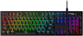 HyperX Alloy Origins - Mechanical Gaming Keyboard, Software-Controlled Light & Macro Customization, Compact Form Factor, RGB LED Backlit - Linear HyperX Red Switch (Black)