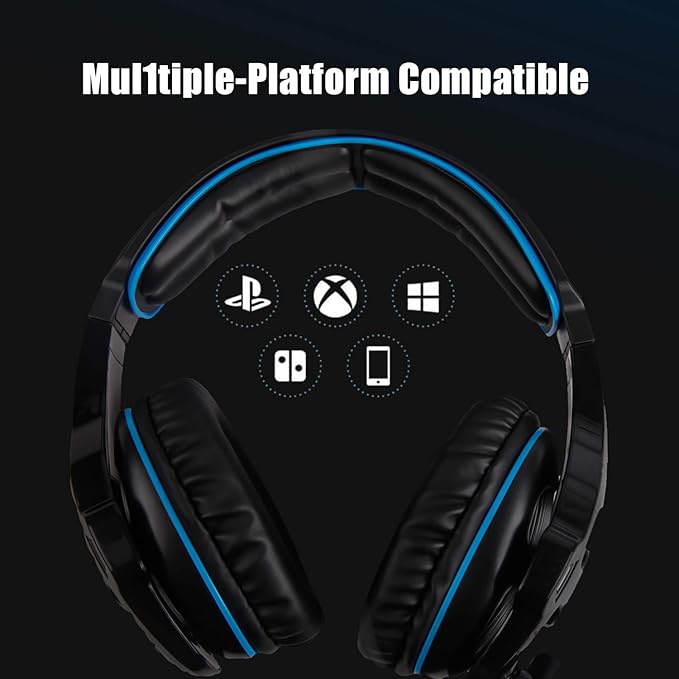Gaming Headset for Xbox one PS4 (Black)