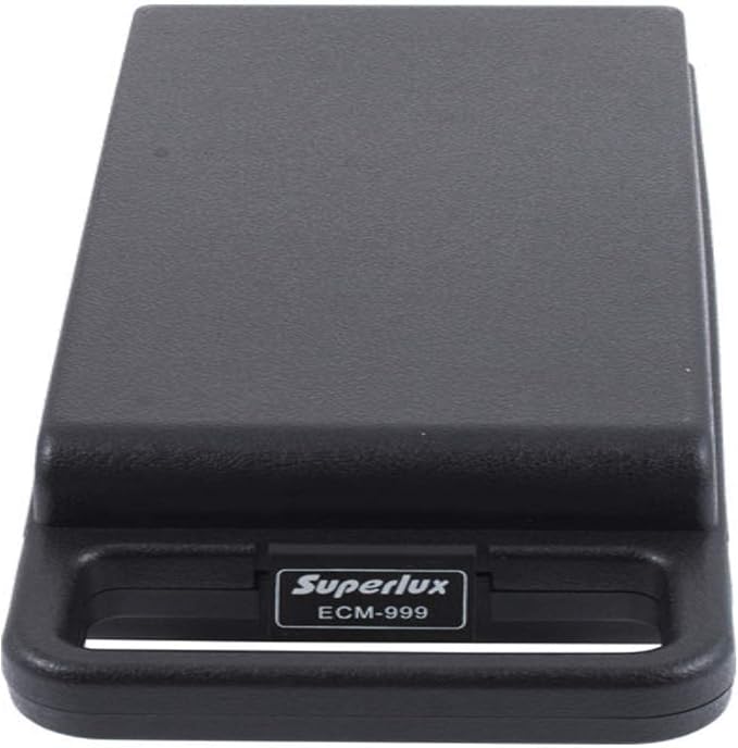 Superlux ECM999 Measurement Microphone, Omnidirectional Condenser Mic - Precision for Room Calibration, Audio Testing & Sound Analysis. Compatible with RTA Systems, Studio Recording (20Hz-20kHz, XLR)
