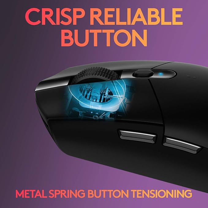 Logitech G305 Lightspeed Wireless Gaming Optical Mouse, Black | Hero Sensor, 12,000 DPI, Lightweight, 6 Programmable Buttons, 250h Battery, Onboard Memory, PC/Mac | Signature Series Gift Bundle