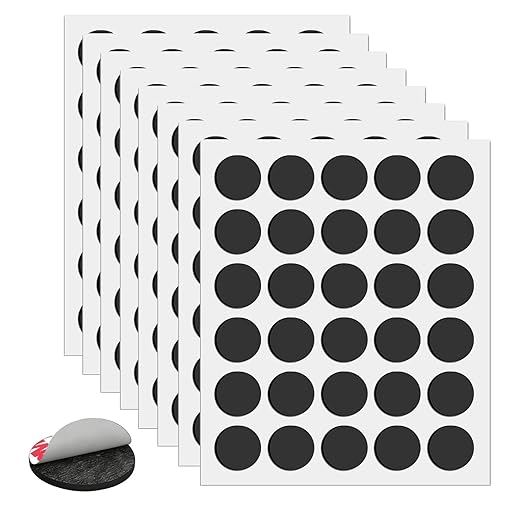 Towjug Round Magnets with Adhesive Backing, 240 Pieces Adhesive Circle Magnetic Tape (Diameter 0.8’’ x 0.08”) Anisotropy Magnets Dots for DIY Craft Art Projects