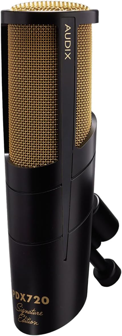 AUDIX PDX720 Large-Diaphragm Dynamic Microphone for Vocals and Broadcast - Black