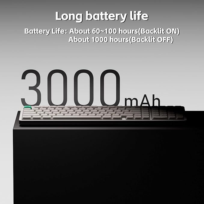 nuphy Node100 Wireless Mechanical Keyboard, Hot Swappable Custom Low Profile Keyboard, 103 Keys Computer Gaming Keyboards, Supports Touch Gestures, PBT Keycaps, RGB Backlit, Bluetooth/2.4GHz/USB-C