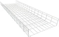 Wire Mesh Cable Tray, 60" x 18" x 4", | Zinc Plated Steel Cable Management Rack, Adjustable Cable Basket for Network, AV, Fiber Optic, Garage & Office Use(2Pcs)