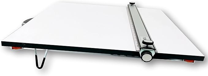 Proartek PK00016 Model PXB26 Portable Drafting Drawing Board 20” x 26”; PXB Series; Adjustable Aluminum Parallel Straightedge; Carry Handle; Architecture Tool for Students and Professionals