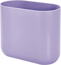iDesign Small Slim Plastic Bathroom Trash Can, Garbage Can for Bedroom, Office, Desk, Dorm, Purple