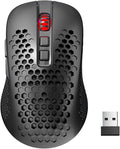Redragon M694 Wireless Gaming Mouse with Honeycomb Shell, 7200DPI Tri-Mode Ultralight Gaming Mouse Wireless, RGB, 7 Programmable Buttons, Long-Life Battery, Software Support Gamer Mouse for Pc, Mac