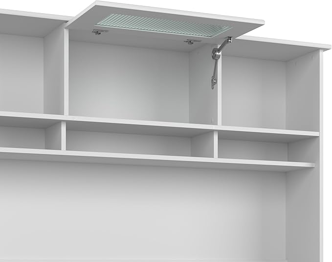 Bush Furniture L Shaped Desk with Hutch, 5 Shelf Bookcase and Lateral File Cabinet | Cabot Collection Corner Computer Table with Storage and Bookshelf | 60Wx23DX37W