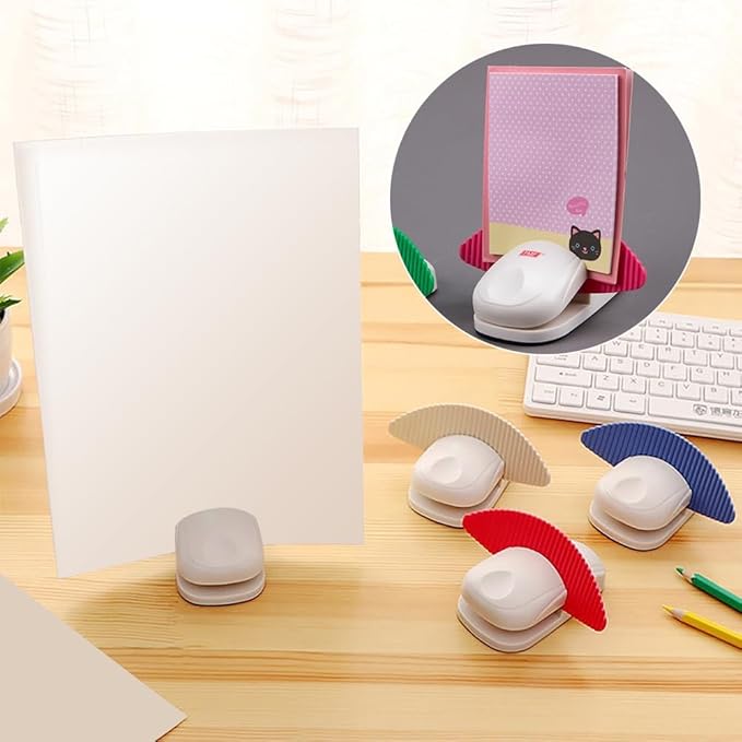 Document Holder for Typing - Document Stand for Desk When Typing,Portable Copies Stand Desktop Document Holder Stand for A4 Paper Documents Office Typing Reading (White)
