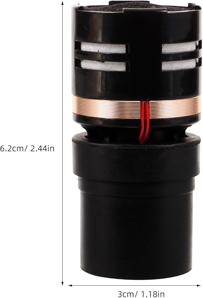 ibasenice Dynamic Microphone Capsule Replacement Core Mic Part Compatible with Most Microphones for Studio Ktv Concert Use 2.44 X 1.18 X 1.18 Inches