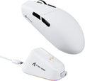 ATTACK SHARK G3 Pro Wireless Gaming Mouse with Magnetic Charging Dock,PixArt PAW3311 Gaming Sensor,BT/2.4G Wireless/Wired Gaming Mouse,25000 DPI,59g Superlight Gamer Mice for PC/Win/PS/Mac(White)