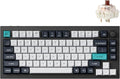 Keychron Q1 Max RGB QMK/VIA Custom Mechanical Keyboard, Hot-Swappable Full Metal Programmable Knob with Gateron Jupiter Brown Switch, 2.4 GHz/Bluetooth/Wired Gaming Keyboard for Mac Windows Linux