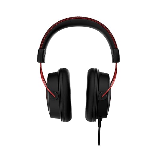 HyperX Cloud Alpha - Gaming Headset,Dual Chamber Drivers,Legendary Comfort,Aluminum Frame,Detachable Microphone,Works on PC,PS4,PS5,Xbox One/Series X|S,Nintendo Switch and Mobile – Red,(Pack of 10)