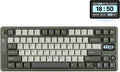 EPOMAKER RT85 Wireless Mechanical Keyboard with Joystick & DIY Screen, 8000mAh, BT/USB/2.4Ghz, Gasket, 5-Layer Paddings, Hot-Swap, PBT Keycap, 75% Gaming Keyboard (Army Green, Crystal Switch)