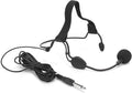 Pwshymi Dynamic Headset Microphone, 6.35MM Jack Headband Headset Microphone Earhook Microphone Portable High-Sensitivity Noise Reduction Dynamic for Singing Headphones