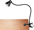 CRI 90+ Clip on Reading Light, Small Clamp on Desk Lamp, 3000K-6500K Adjustable Color Temperature, Gooseneck Bed Clip Light for Headboard(Adapter Included)