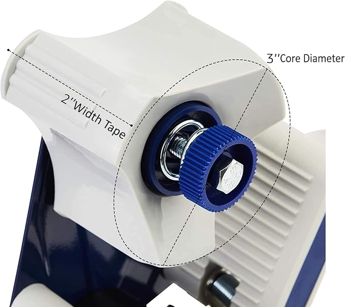 Amazon Basics Packaging Tape Dispenser Gun, Easy-to-Use, Side Load Design, Well Built, for 1.88-Inch Wide Packing Tape