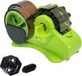 SHDSL Green Multi-Roll Heat Tape Dispenser Sublimation 1" and 3" Core Double Reel Cores Sublimation for Heat Transfer Tape, Semi-Automatic Tape Dispenser with Compartment Slots