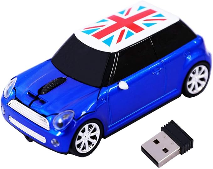 Jinfili Cool Style Car Wireless Mouse Ergonomic USB Gaming Mice for Desktop Laptop PC Notebook