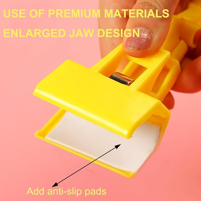 3pcs Sign Clips Clip Holder Sign Holder Clip Paper Holder for Table Top Clip On Sign for Paper Holder Computer Monitor Handy Artist Supplies Holder(Yellow)