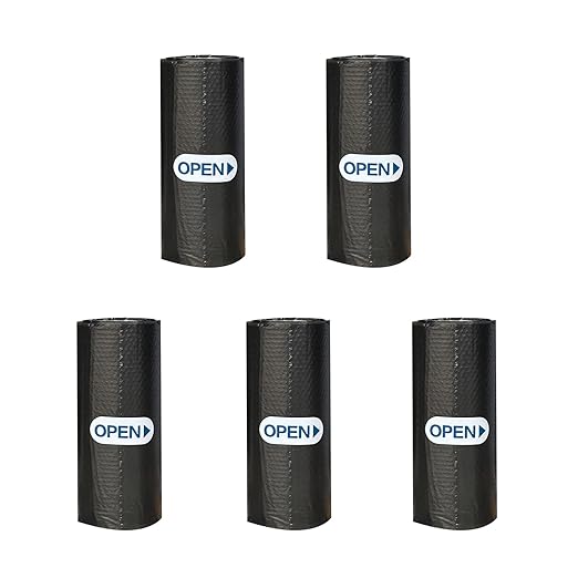Mini Trash Bags for Tiny Desktop Trash cans,1.5 GAL/5.6 L Strong Garbage Bag for Small Sized Waste Bin, Black Trash Bags for 3 in 1 Rvs Trash Can (150 Count / 5 Rolls, Black)
