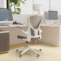 Drafting Chair, Ergonomic Tall Office Chairs for Standing Desk, Home Office Desk Chair with Lumbar Support and Adjustable Flip-up Armrests & footrest (02Grey)