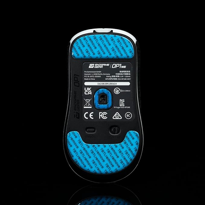 V2 Mouse feet for Endgame OP1WE | Smooth Glide | Rounded Edges | Anti-Dust | Pro Gamer Approved - 0.7mm Pure PTFE Gaming Upgrade Skates (2-Pack)