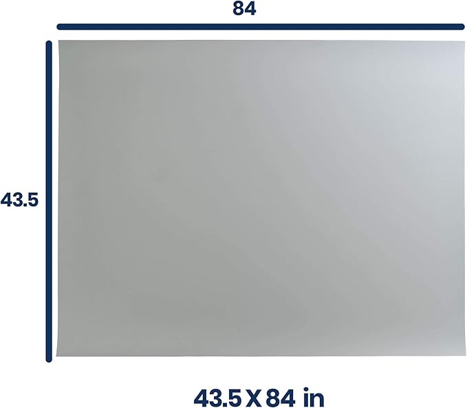 Pacific Arc Vinyl Board Cover. Self Healing and Stain Resistant Gray/White Sheet, 43.5 inches by 84 inches