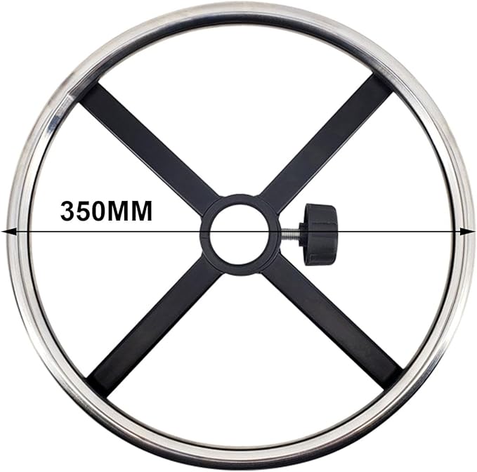 Generic Rotating Footrest Ring for Office Chairs, Spare Parts Made of Stainless Steel, Circle for Office Desk Chair, 35cm
