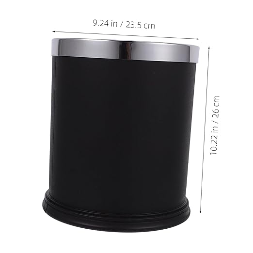 Slim Garbage Can Removable Inner Bucket Fire-Resistant Trash Bin for Kitchen Bedroom to Clean Spacious Waste Container for Desktop Use