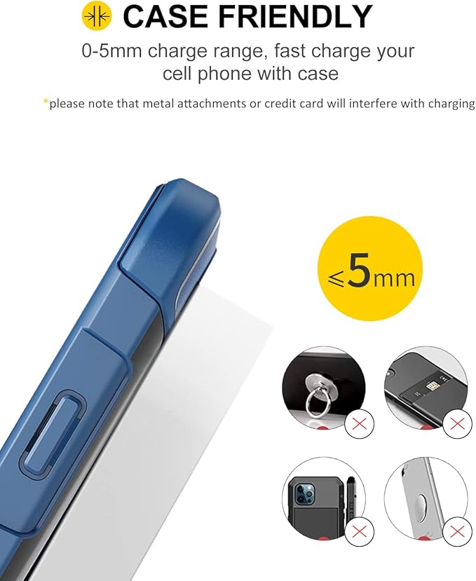 Z1 Wireless Charger Wireless Phone Charger Stand 10W Max Compatible with Apple iPhone 12/12 Pro Max/ 11Pro/11Pro Max/XR/XS Max/XS/X/8/8Plus, Samsung Galaxy