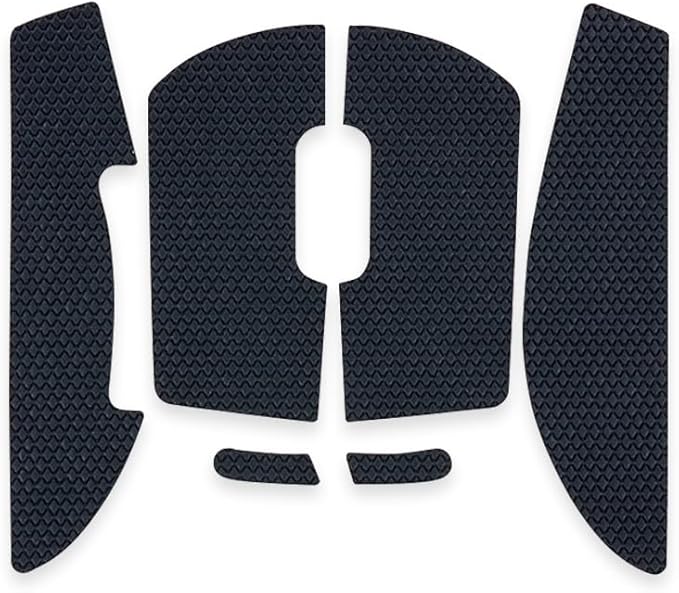 HUYUN Mouse Side Panels/Anti Sweat Paste Grip Tape Replacement for Logit G Pro X Superlight Second Gen Wireless Gaming Mouse (Black)