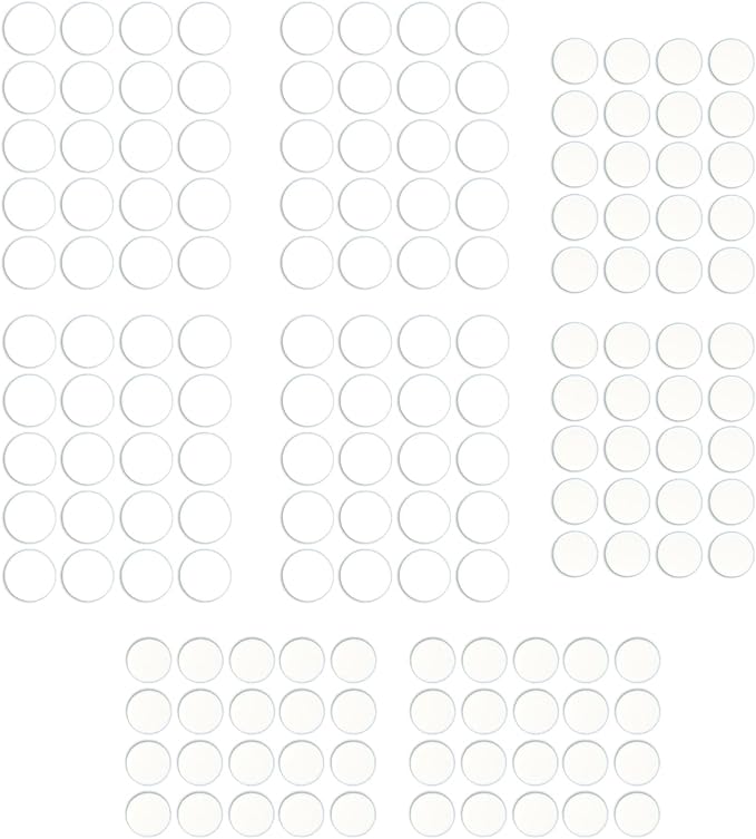 160 Pcs Dot Mouse Glide Sliders, Universal 6mm 7mm PTFE Mouse Feet Skate Stickers, Smooth Sliding Pads Compatible with All Mousepads, Wear-Resistant Smooth Glide Mice Glass Skates Pad (White)