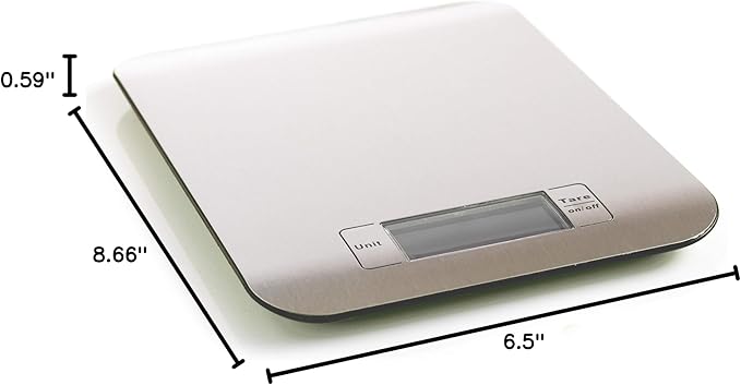 Mastrad Kitchen Scales, 165x15x220mm, Black