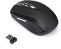 Generic 2.4GHz Wireless Gaming Mouse, Portable Office Optical Mouse, 6 Buttons, Max 10 Meters Operating Distance, Lightweight, Save Power, for Laptop, Computer, PC, Notebook, Desktop, Black