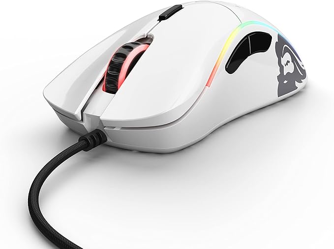 GLORIOUS Model D Gaming Mouse, Glossy White (GD-GWHITE) (Renewed)