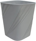 DAJITRE Small Plastic Trash Can Wastebasket Recycling Bin for Bathroom, Dorm, Bedroom，Home Office, Garbage Can for Bedroom, Kids Room (1, Grey)