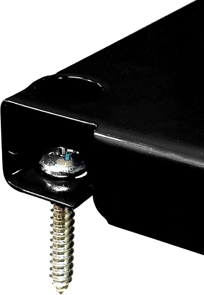 Wall Control Pegboard Rack Horizontal Metal Pegboard Garage Tool Storage Pack - Two 32-Inch Wide x 16-Inch Tall Easy To Install Peg Boards (Black)